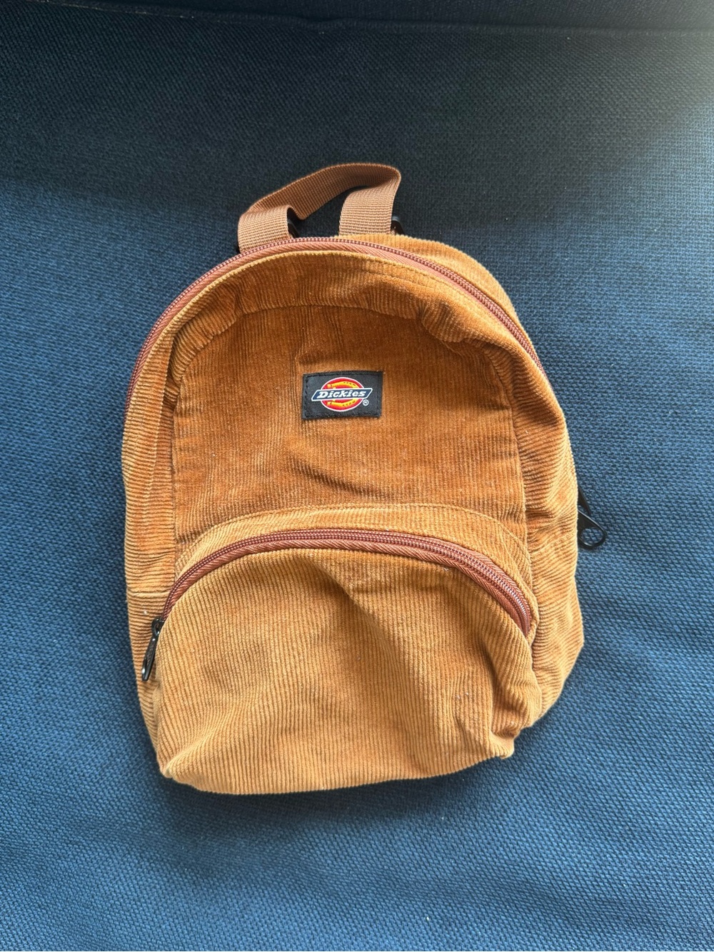 Dickies Brown Corduroy Mini Backpack